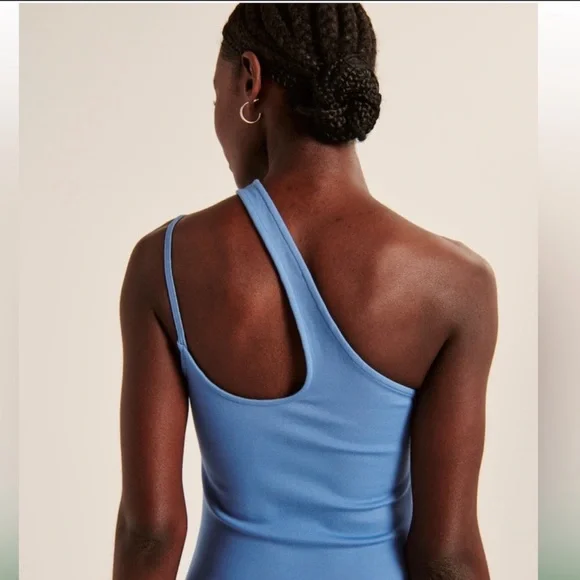 NWT Abercrombie One Shoulder Mini Dress - TALL - Picture 2 of 7